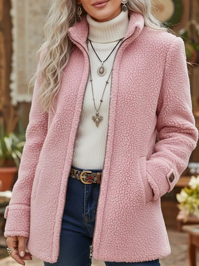 Women’s Stand Collar Fleece Jacket