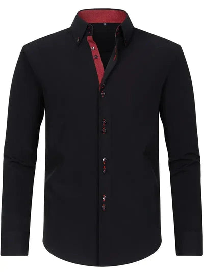 Hank Kent Dual-Tone Cotton Shirt
