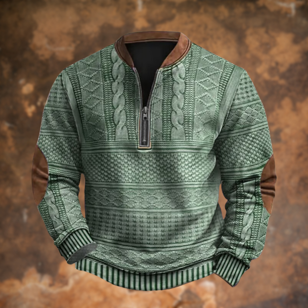 Anton | knitted sweater with zipper detail