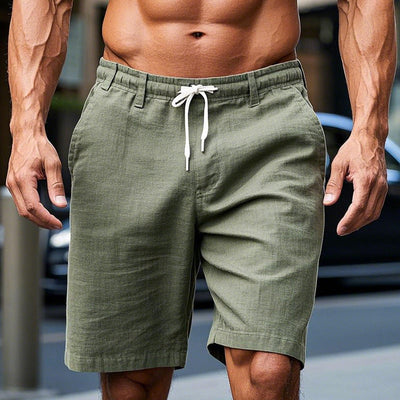 Light Army Green Breathable Casual Shorts