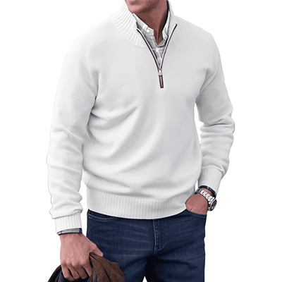 Rick™ - Zippered Cashmere Sweater