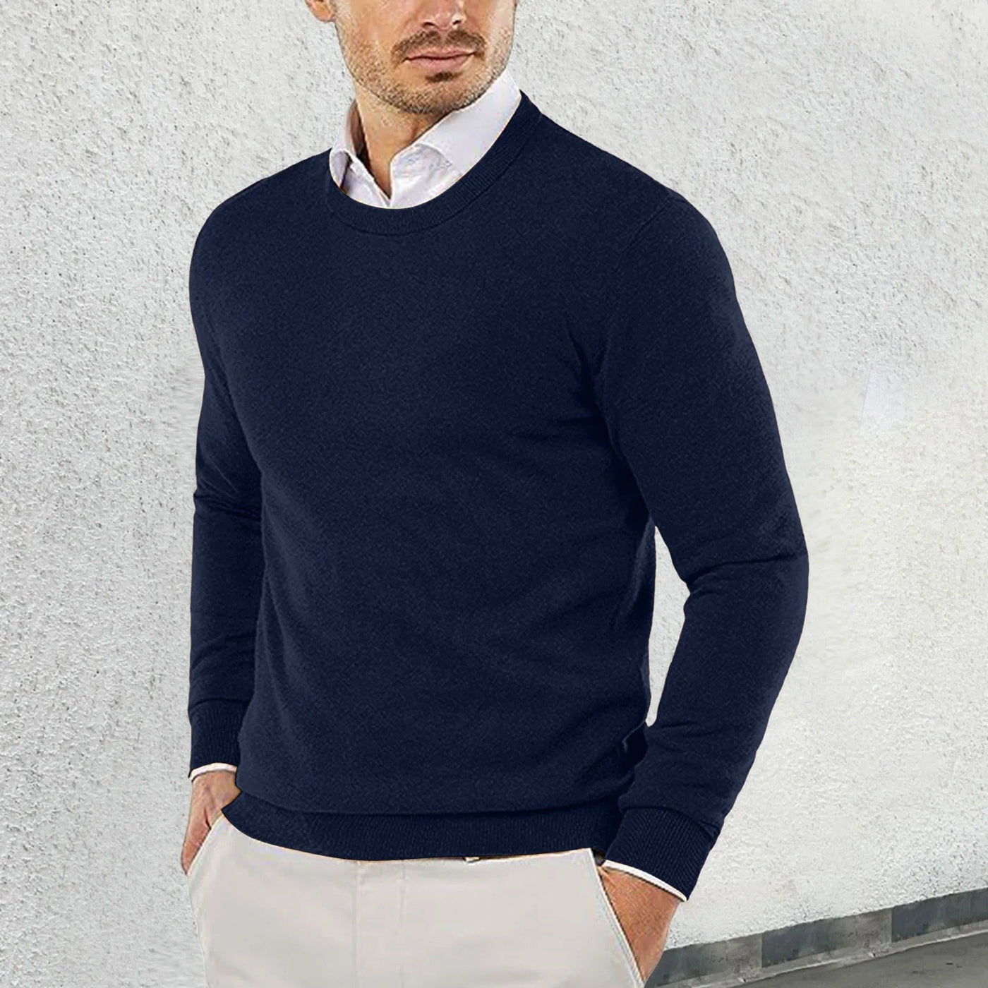 Ronny - Cotton Crew Neck Sweater