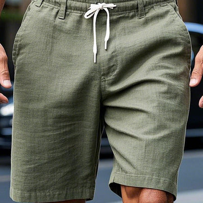 Light Army Green Breathable Casual Shorts