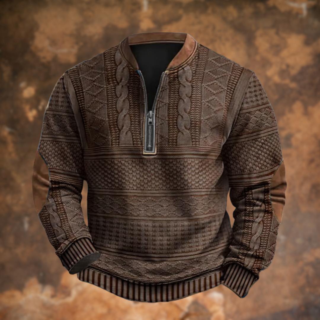 Anton | knitted sweater with zipper detail