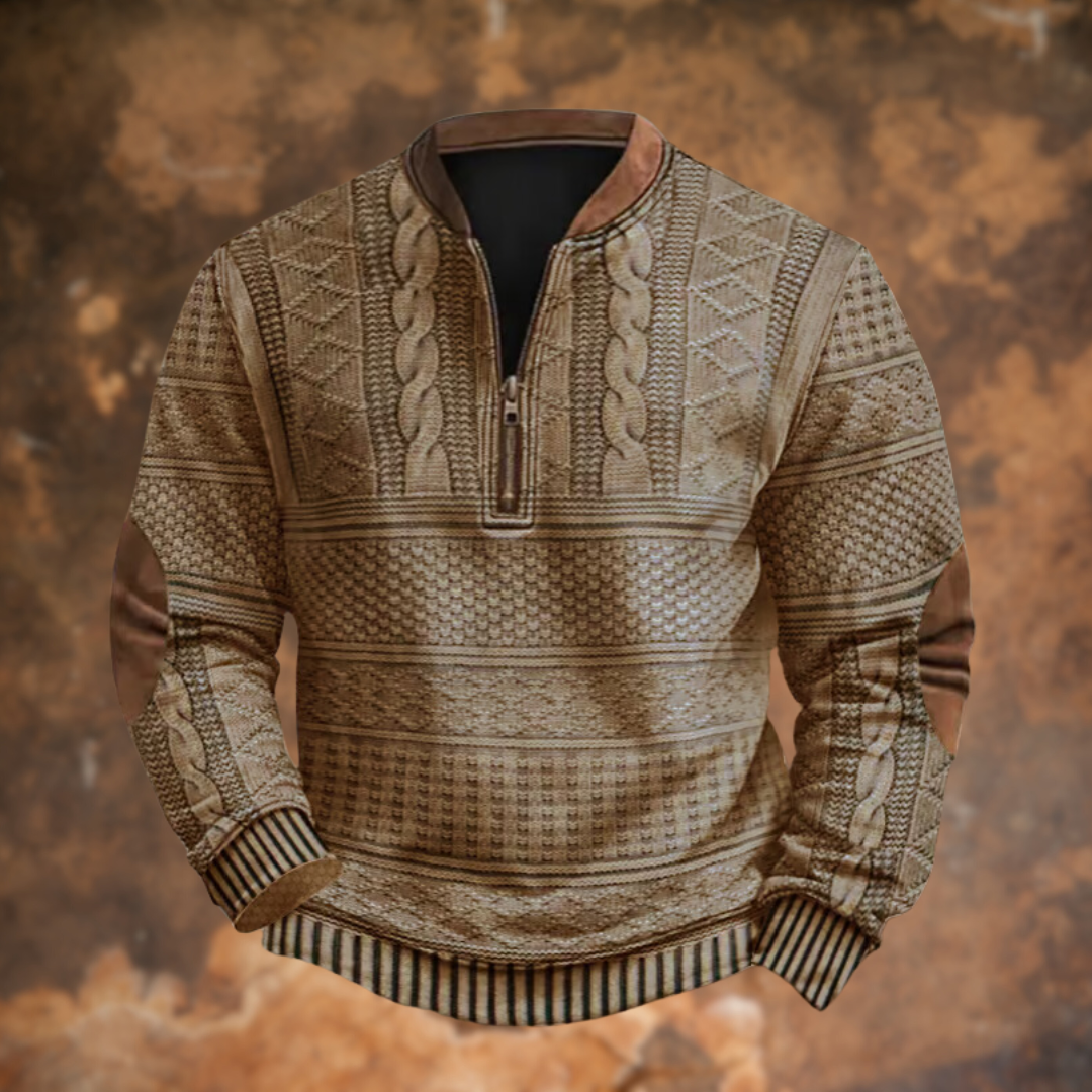 Anton | knitted sweater with zipper detail