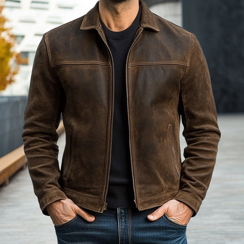 Zipper Leather Jacket