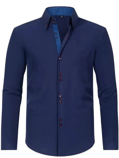 Hank Kent Dual-Tone Cotton Shirt