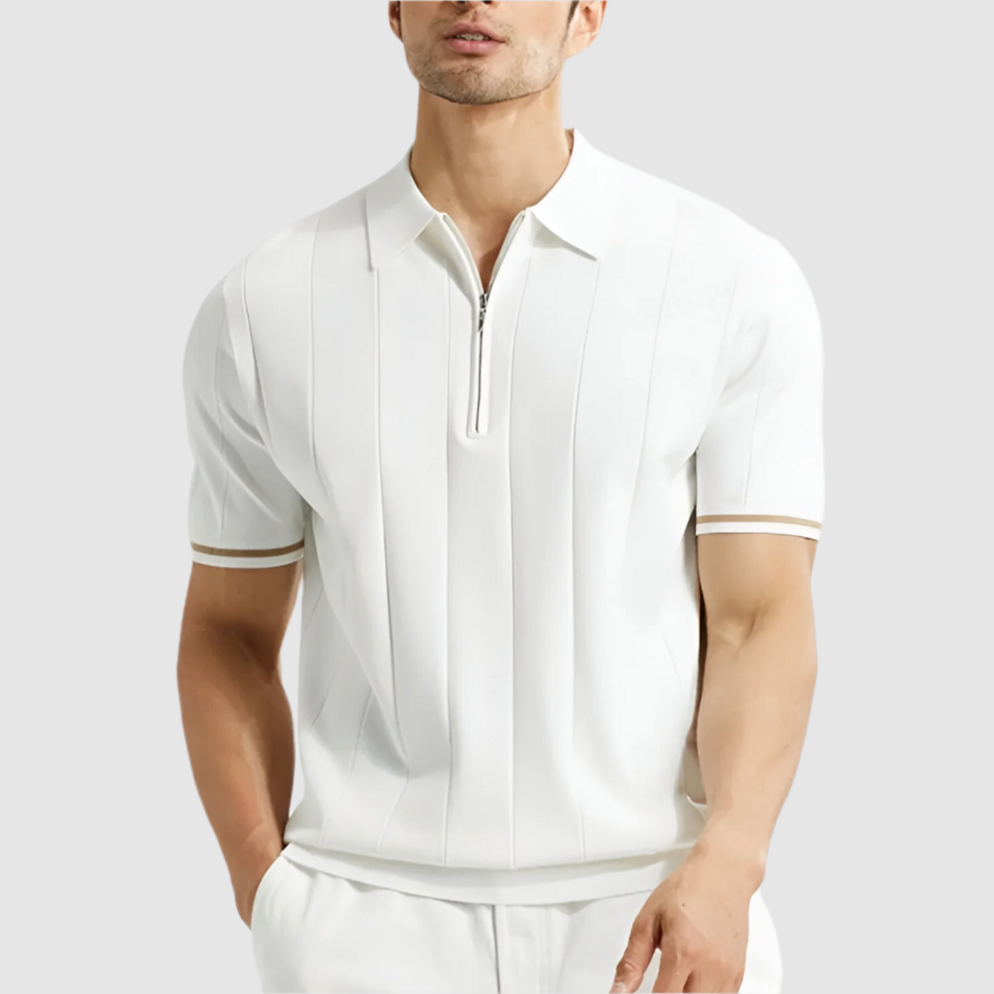 Lozano Lopez Zip Polo