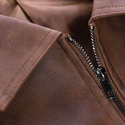 Zipper Leather Jacket