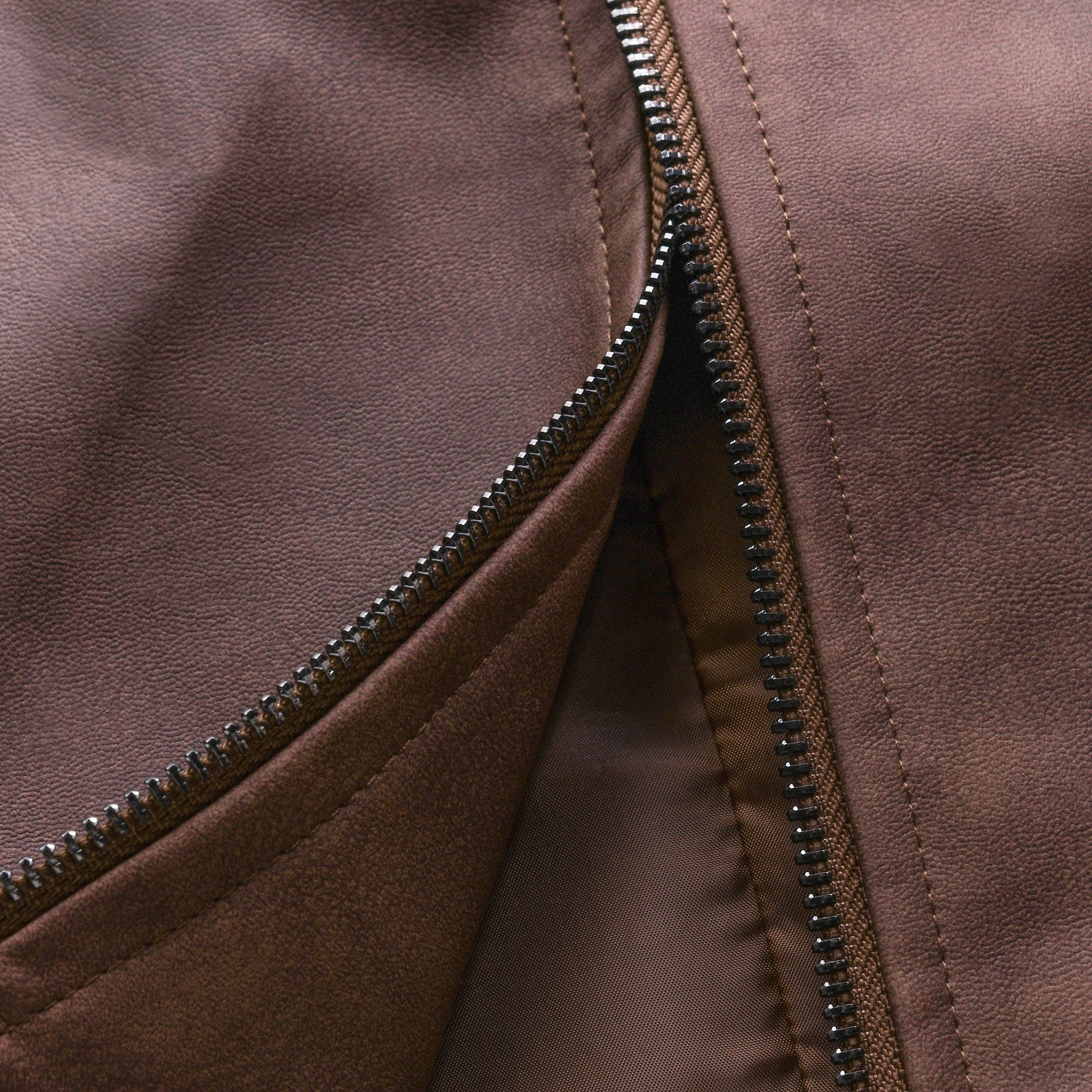 Zipper Leather Jacket