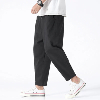 Kyoto Cropped Linen Pants