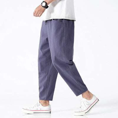 Kyoto Cropped Linen Pants