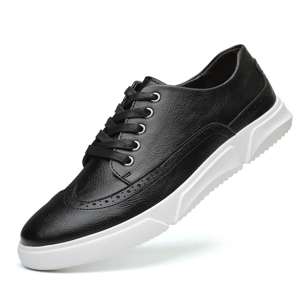 Alpha Brogue Leather Sneaker