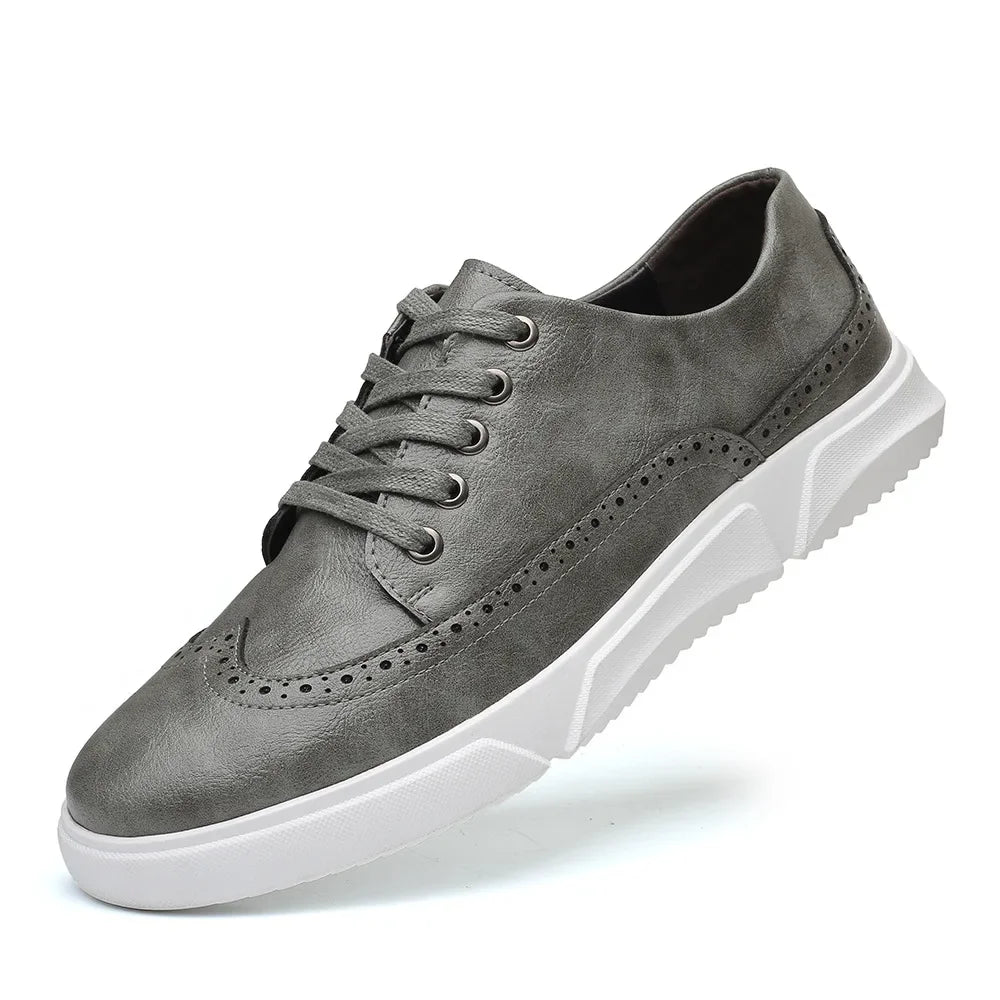 Alpha Brogue Leather Sneaker