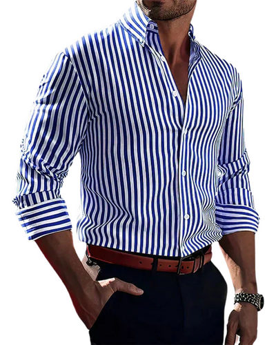 Primo - Elegant Striped Shirt