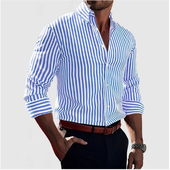 Primo - Elegant Striped Shirt
