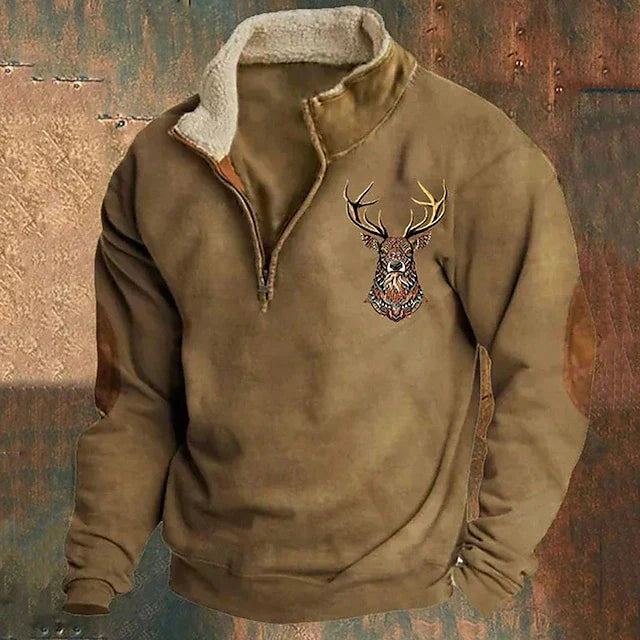 Christos – Sweater with Deer Detail