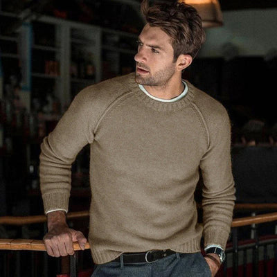 Crew Neck Knit Pullover Sweater