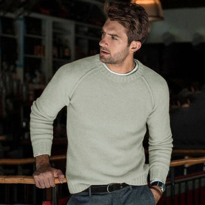 Crew Neck Knit Pullover Sweater