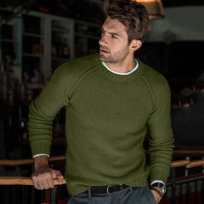 Crew Neck Knit Pullover Sweater