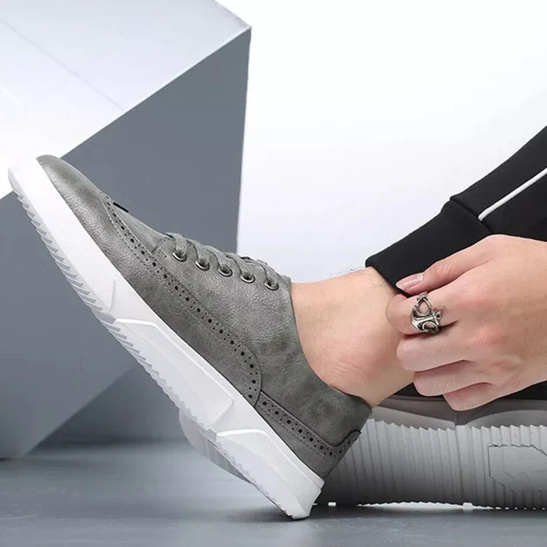 Alpha Brogue Leather Sneaker