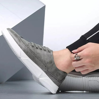 Alpha Brogue Leather Sneaker
