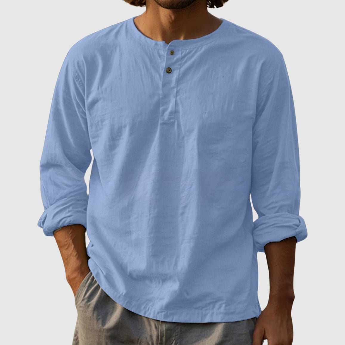 Tom Rains Sandstone Classic Henley Shirt